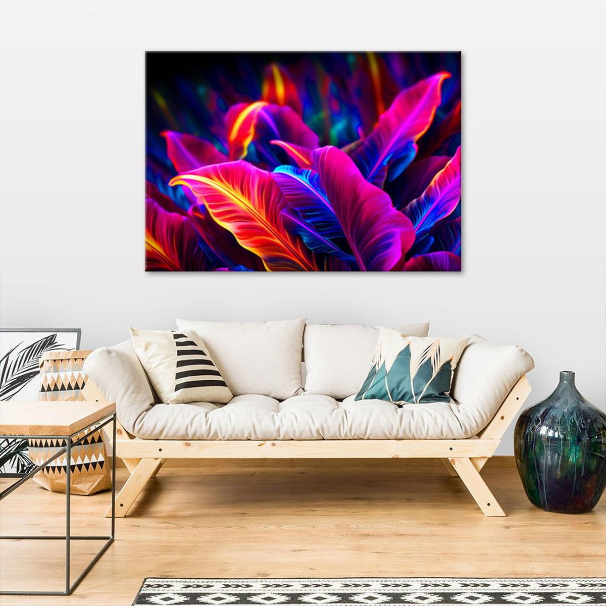KUNSTDRUCK Bunt 90/60 cm - Multicolor, Textil (90/60cm) - KUNSTLOFT