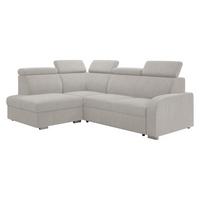 ECKSOFA Oslo 2rRLXp, Seite: Links LXP+R+2R - Silberfarben/Creme, Holz/Textil (250/200cm) - MIRJAN24