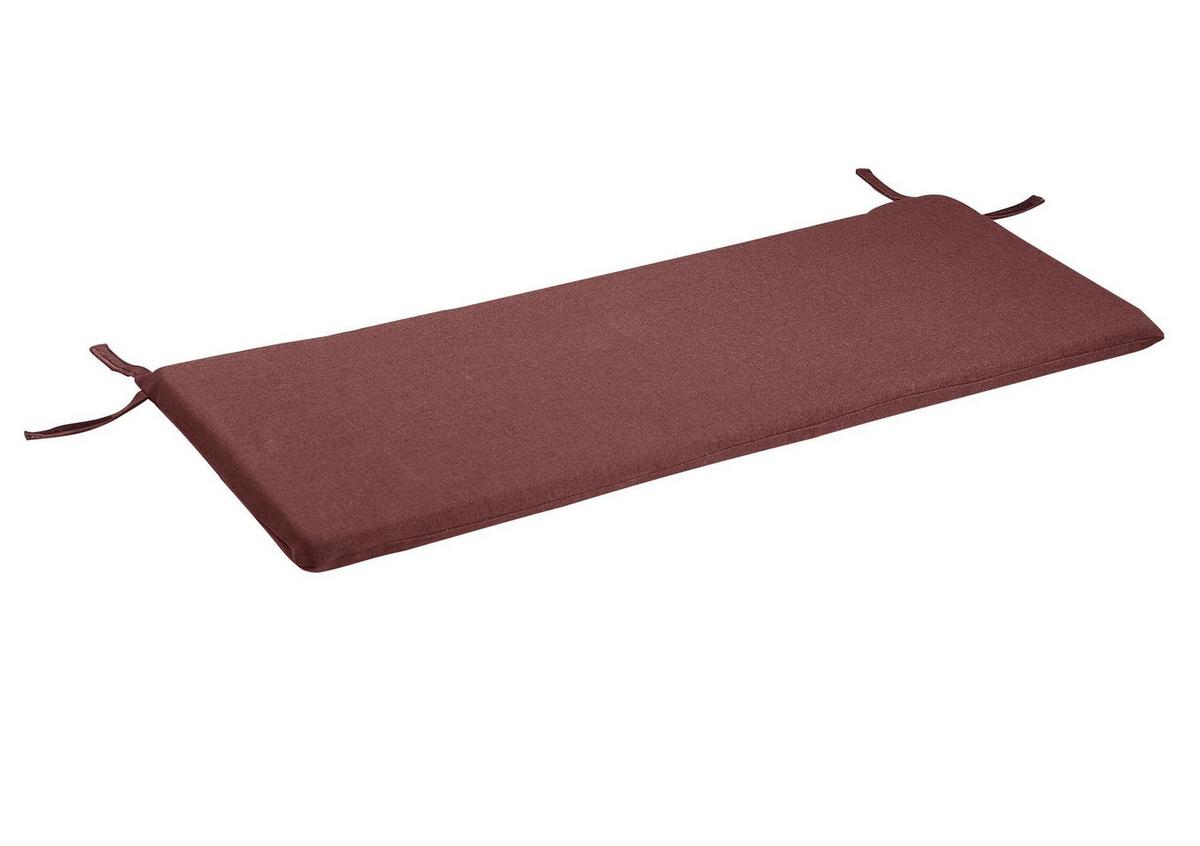 SITZBANK Deborah 119 x 52 x 87 Massivholz Buche lackiert/Weinrot - Buchefarben/Rot, Holz (119/87/52cm) - 58aufmkessel