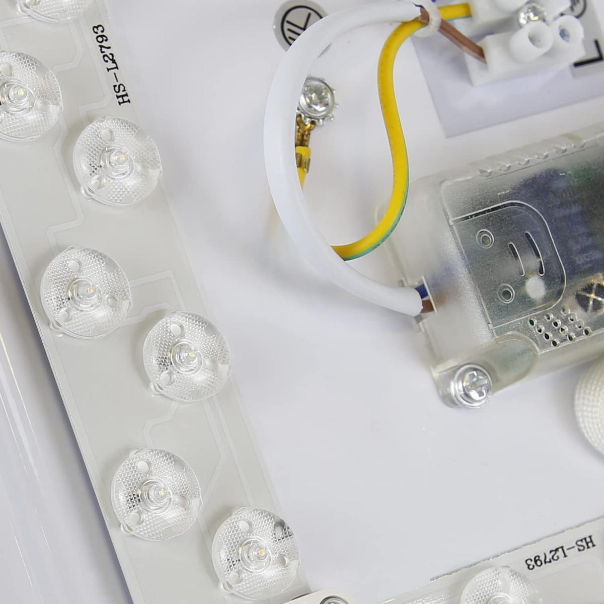 LED-DECKENLEUCHTE Stefan 29/29/8 cm - Weiß, Kunststoff (29/29/8cm) - Nettlife