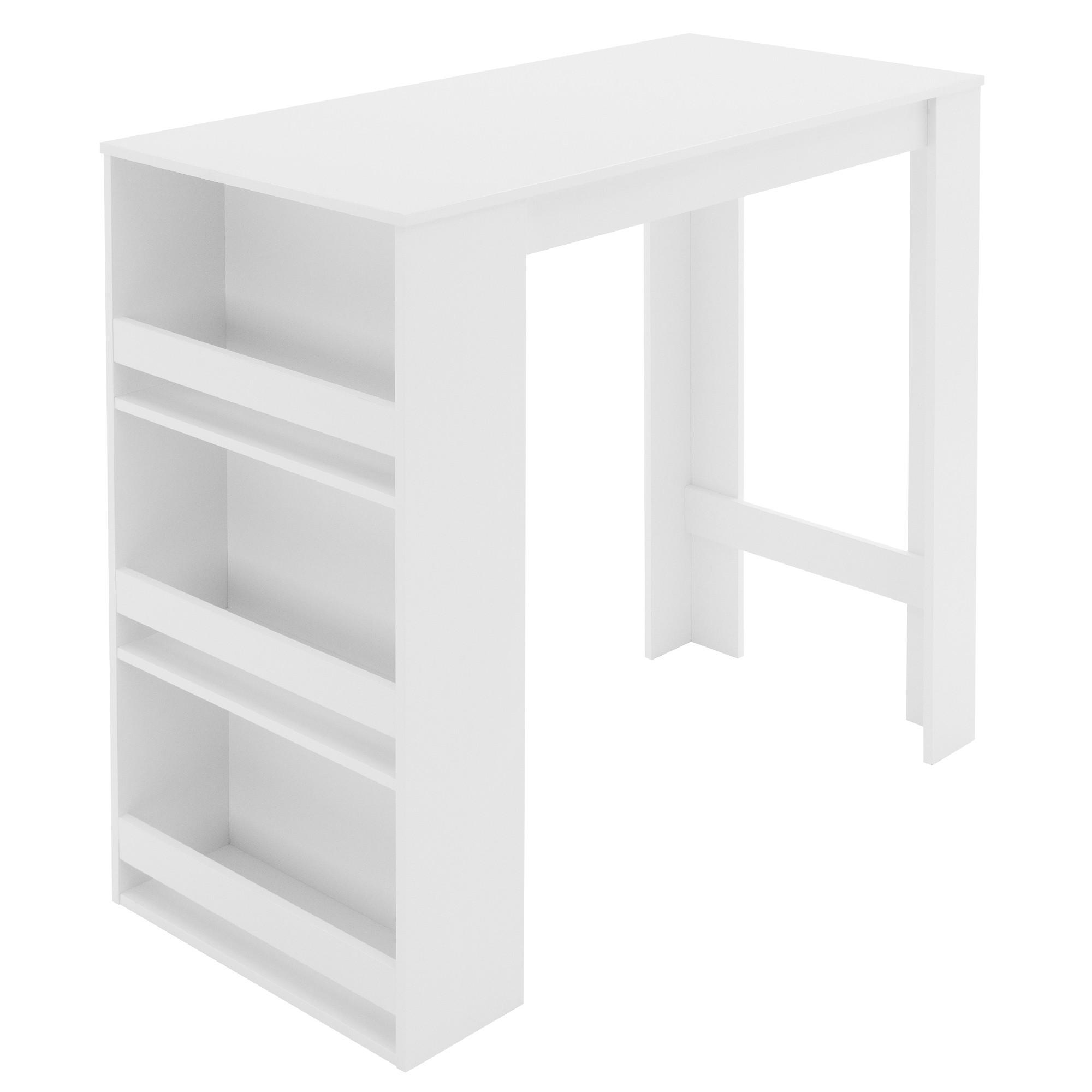 BARTISCH 117 x 106 x 57 cm Weiß - Weiß, Holzwerkstoff (117/57/106cm) - ML-DESIGN