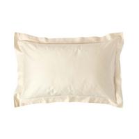 BIO-KISSENBEZUG Satin mit Stehsaum, Fadendichte 400 - Creme, Textil (48/74cm) - Homescapes