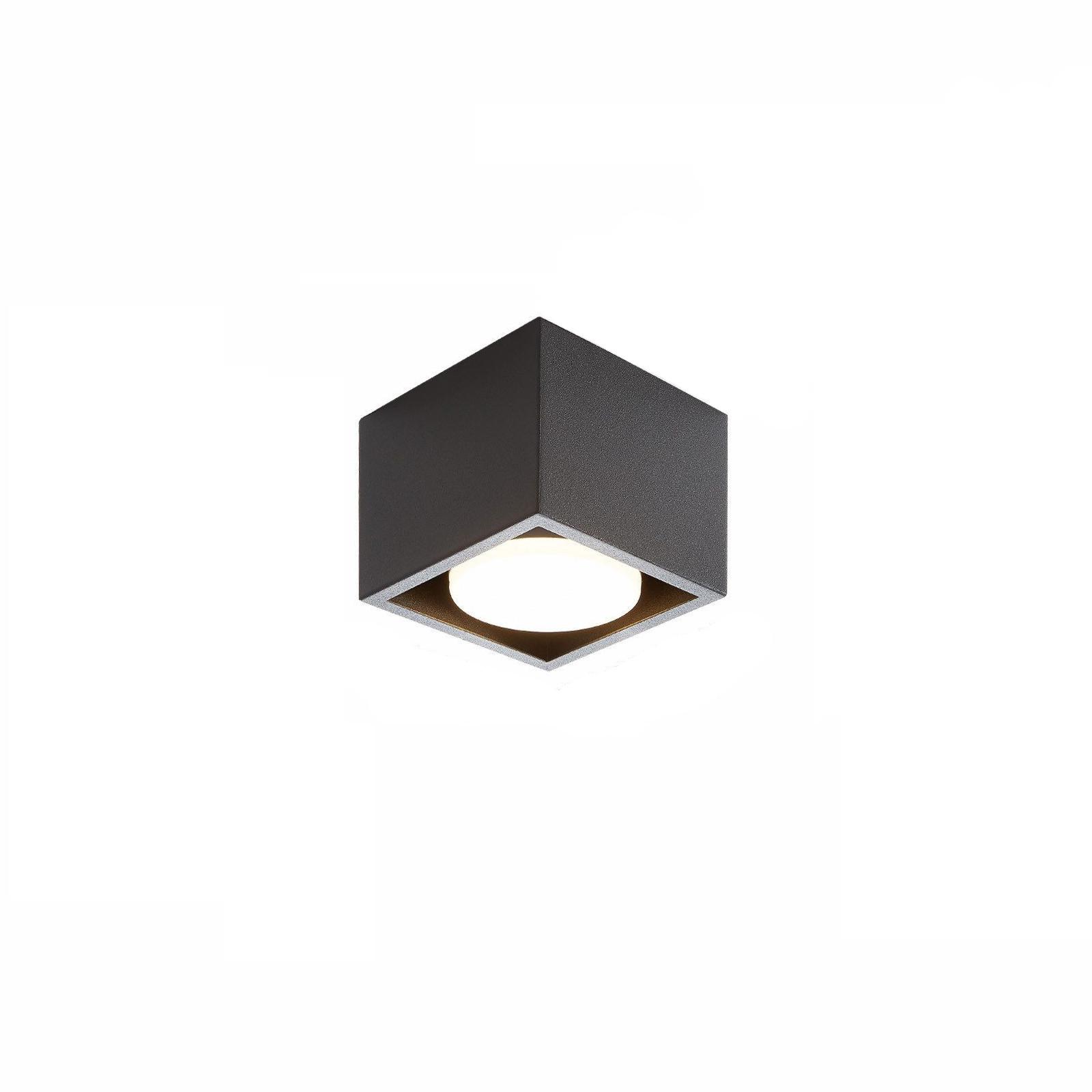 DECKENSTRAHLER Eggleston 1-flammig 10/10/8cm - Schwarz, Metall (10/10/8cm) - Nettlife