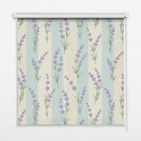 INNENROLLO - Fensterrollo - Rollo - 100x140 cm - Lila Blüten - Violett, Kunststoff (100/140/0.5cm) - TULUP