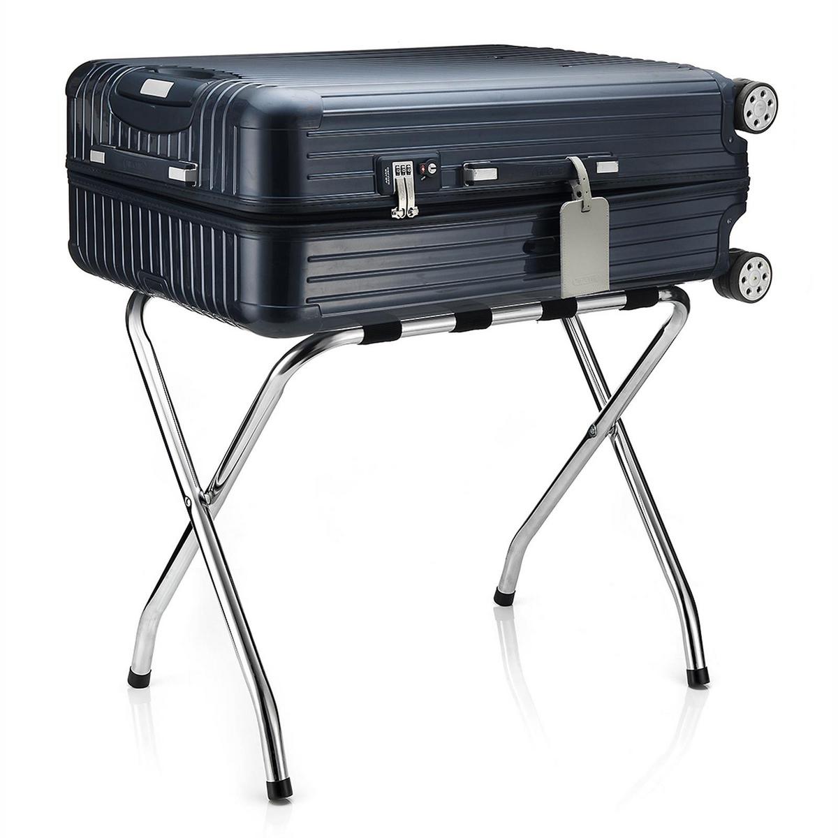 KOFFERSTÄNDER LUGGAGE chrom - Chromfarben, Metall (67/54/40cm) - CARO-Möbel