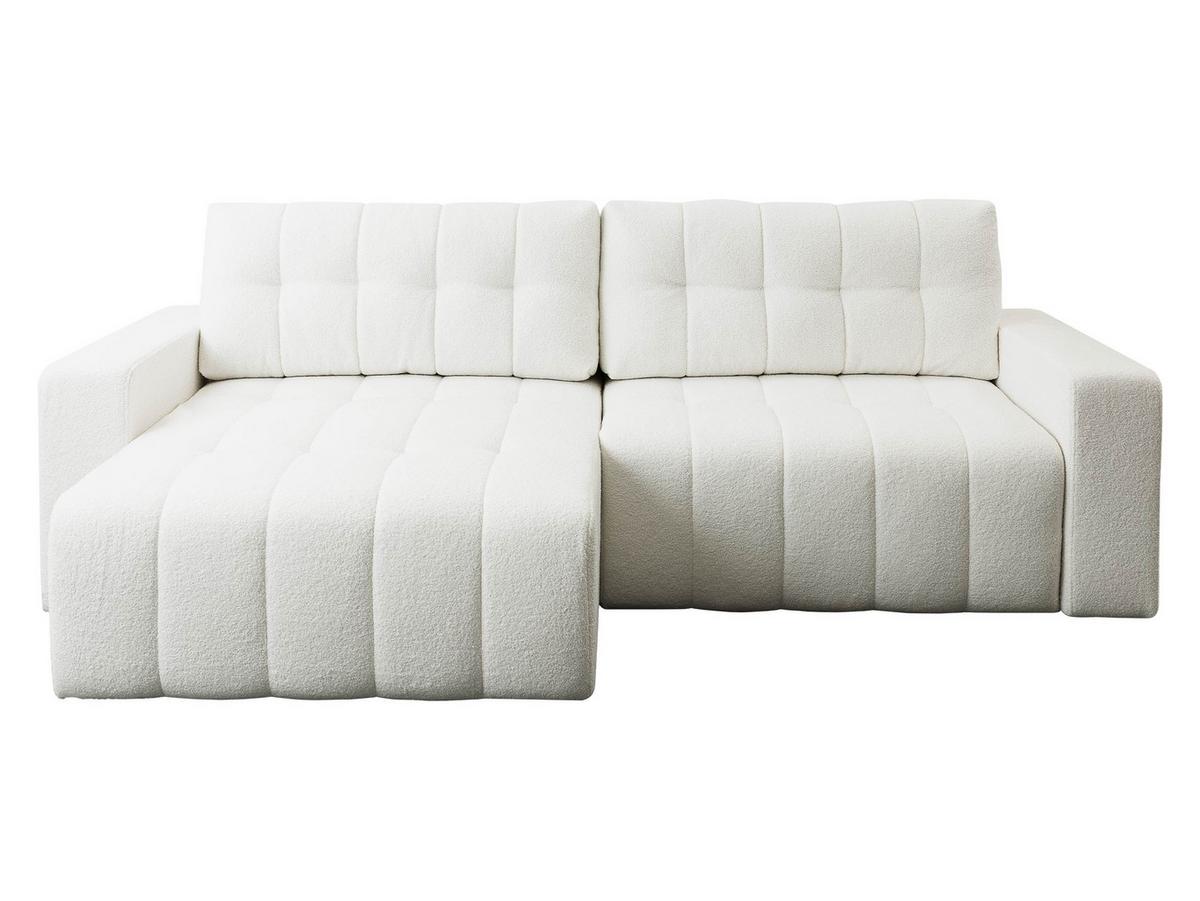ECKSOFA Masone - Creme/Schwarz, Holz/Kunststoff (245/143cm) - MIRJAN24