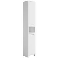 BADEZIMMERSCHRANK Nemo mit 2 Türen Weiß - 32 x 29 x 190 cm - Weiß, Holz (32/190/29cm) - Badplaats