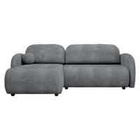ECKSOFA Dream L - Schwarz/Grau, Holz/Kunststoff (233/160cm) - MIRJAN24