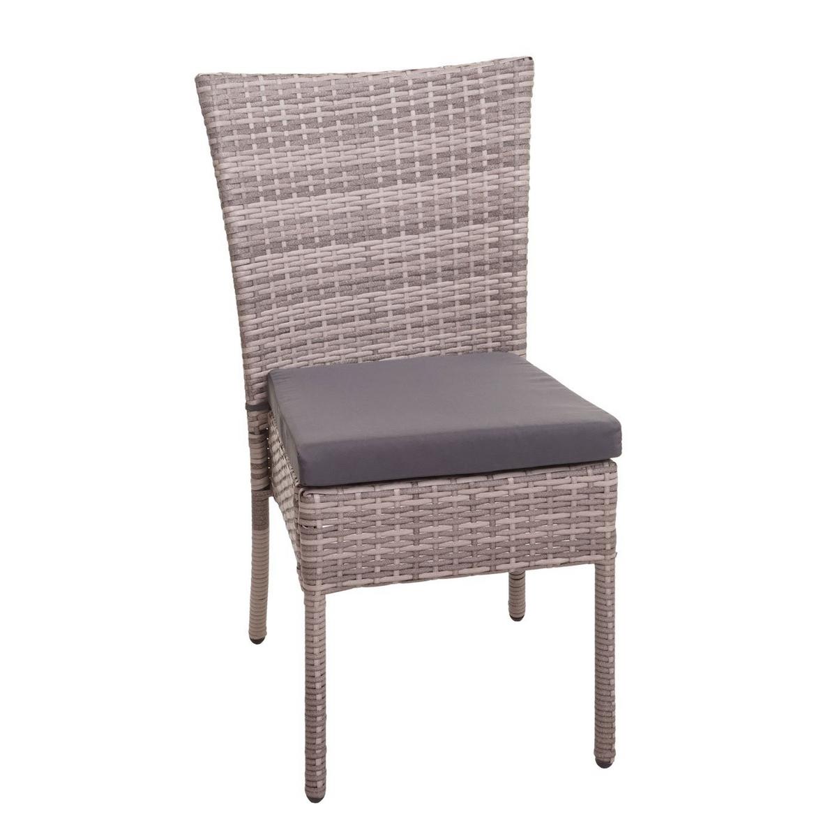 STUHL Grau, Braun, Anthrazit 2er-Set - Anthrazit/Braun, Kunststoff (52/90/58cm) - MCW