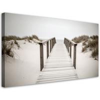 LEINWANDBILD Landschaften 100x50cm - Beige, Textil (100/50cm) - Feeby