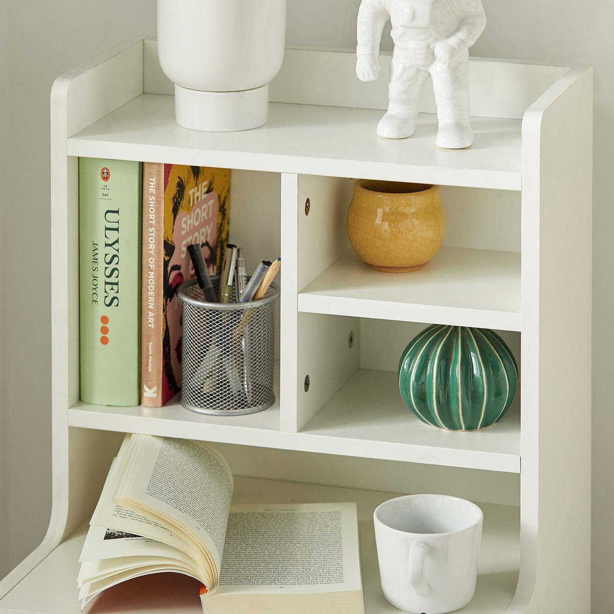 NACHTTISCH Weiß - Weiß, Holzwerkstoff (43/81/36cm) - SoBuy