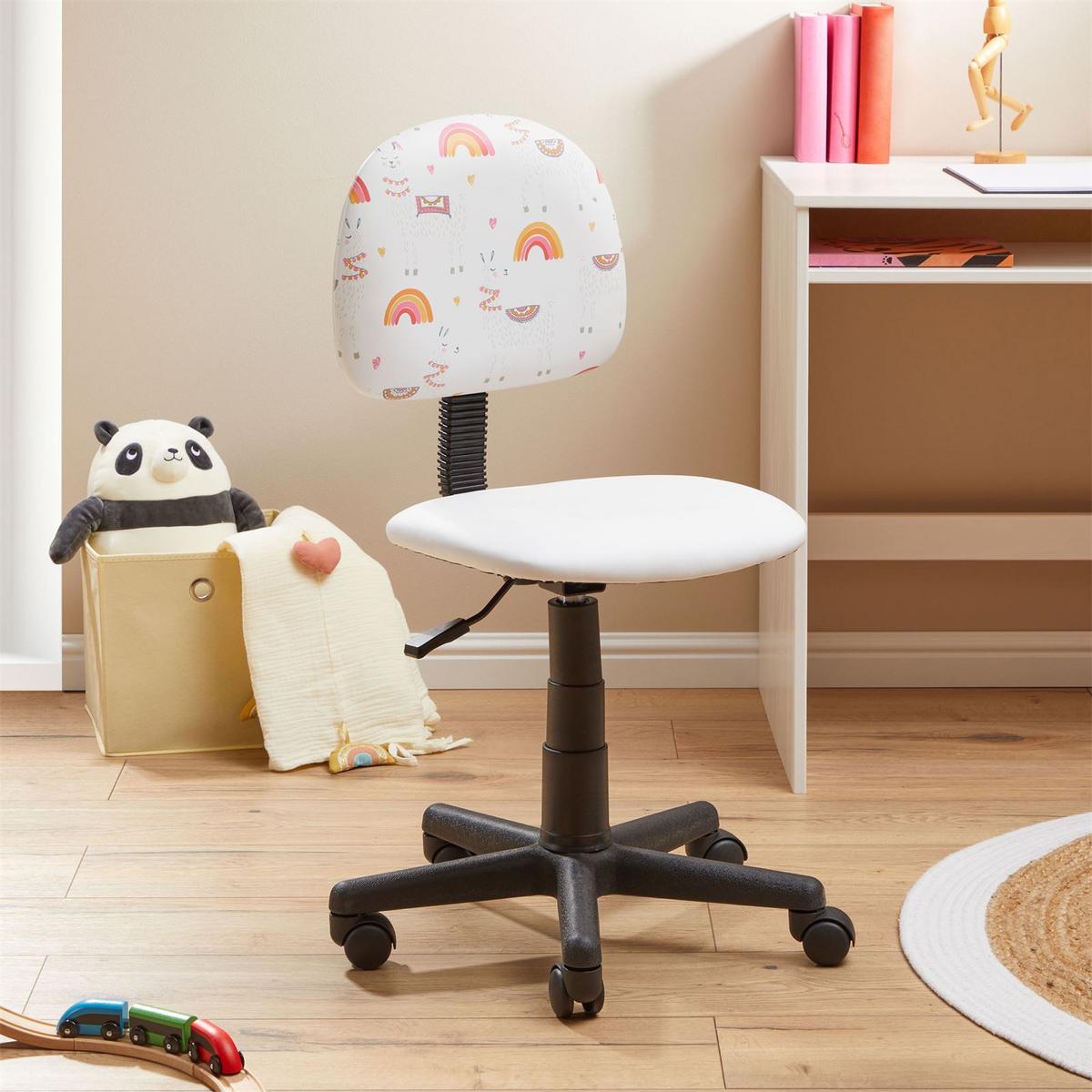 KINDERDREHSTUHL ALPACA - Weiß, Textil (40/80/40cm) - CARO-Möbel