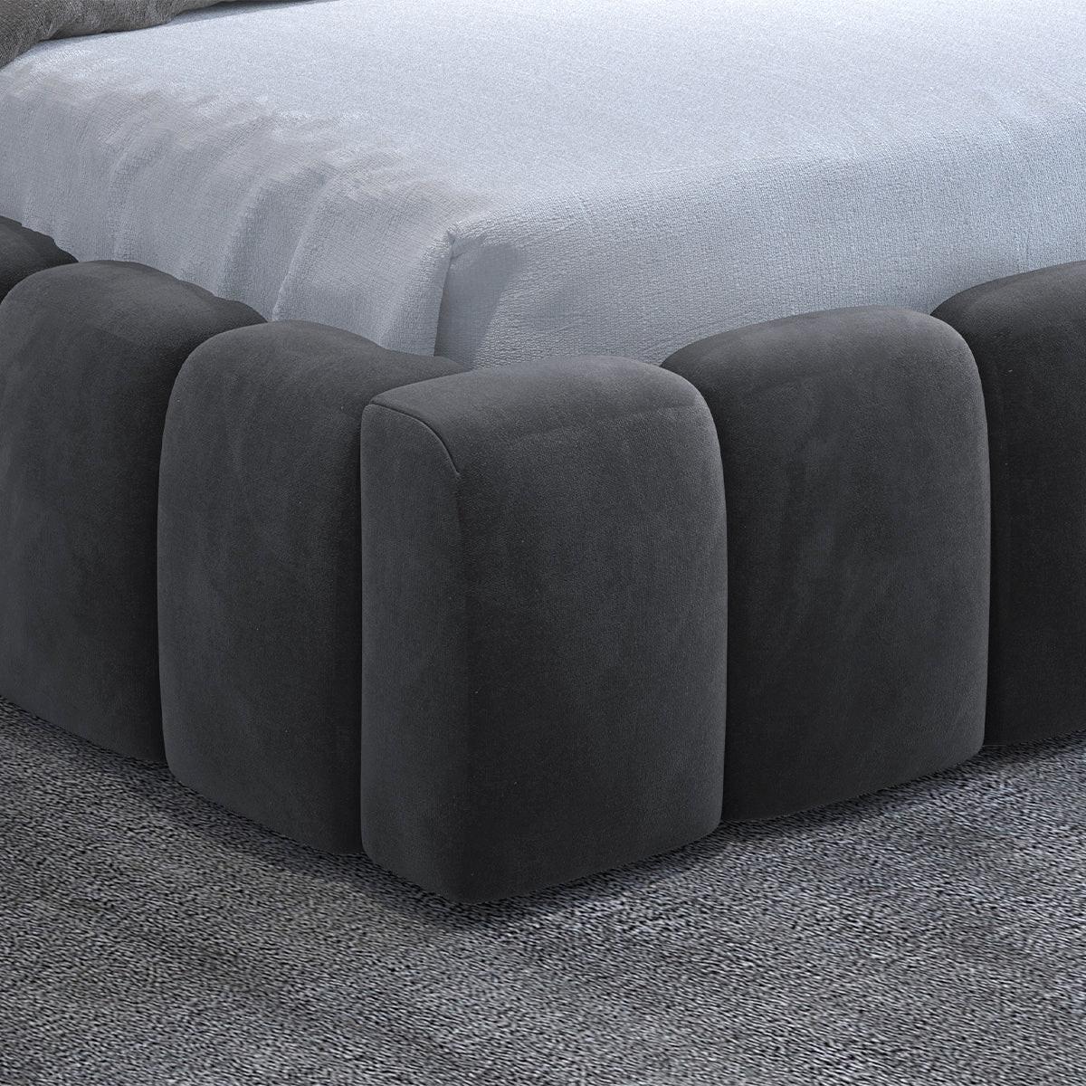 BOXBETT 180/200 Auria Dunkelgrau - Grau, Holz (180/200cm) - Petits-meubles