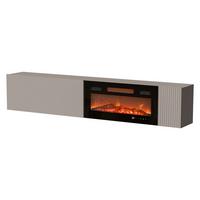 TV-LOWBOARD Capital 200 EF mit Kamin - Kaschmir, Holzwerkstoff (200/38/30cm) - MIRJAN24