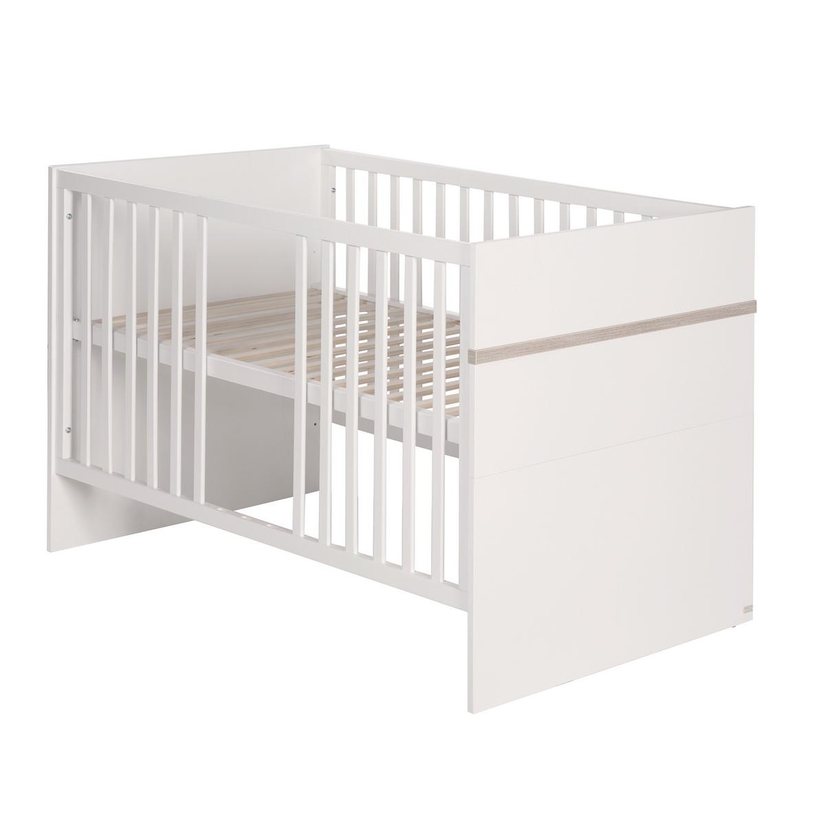 BABYZIMMER-SET Moritz mit breiter Wickelkommode 2-teilig - Weiß, Holzwerkstoff (76/81/142.5cm) - Roba