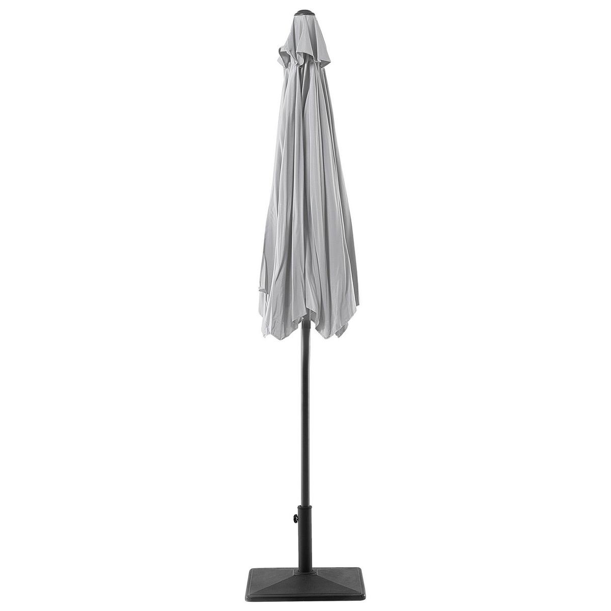 SONNENSCHIRM 270 cm hellgrau Varese - Hellgrau, Textil (270/270cm) - Beliani