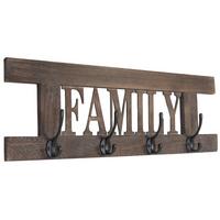 WANDGARDEROBE FAMILY SHABBY-LOOK Braun - Braun, Holz (60/21/2cm) - MCW
