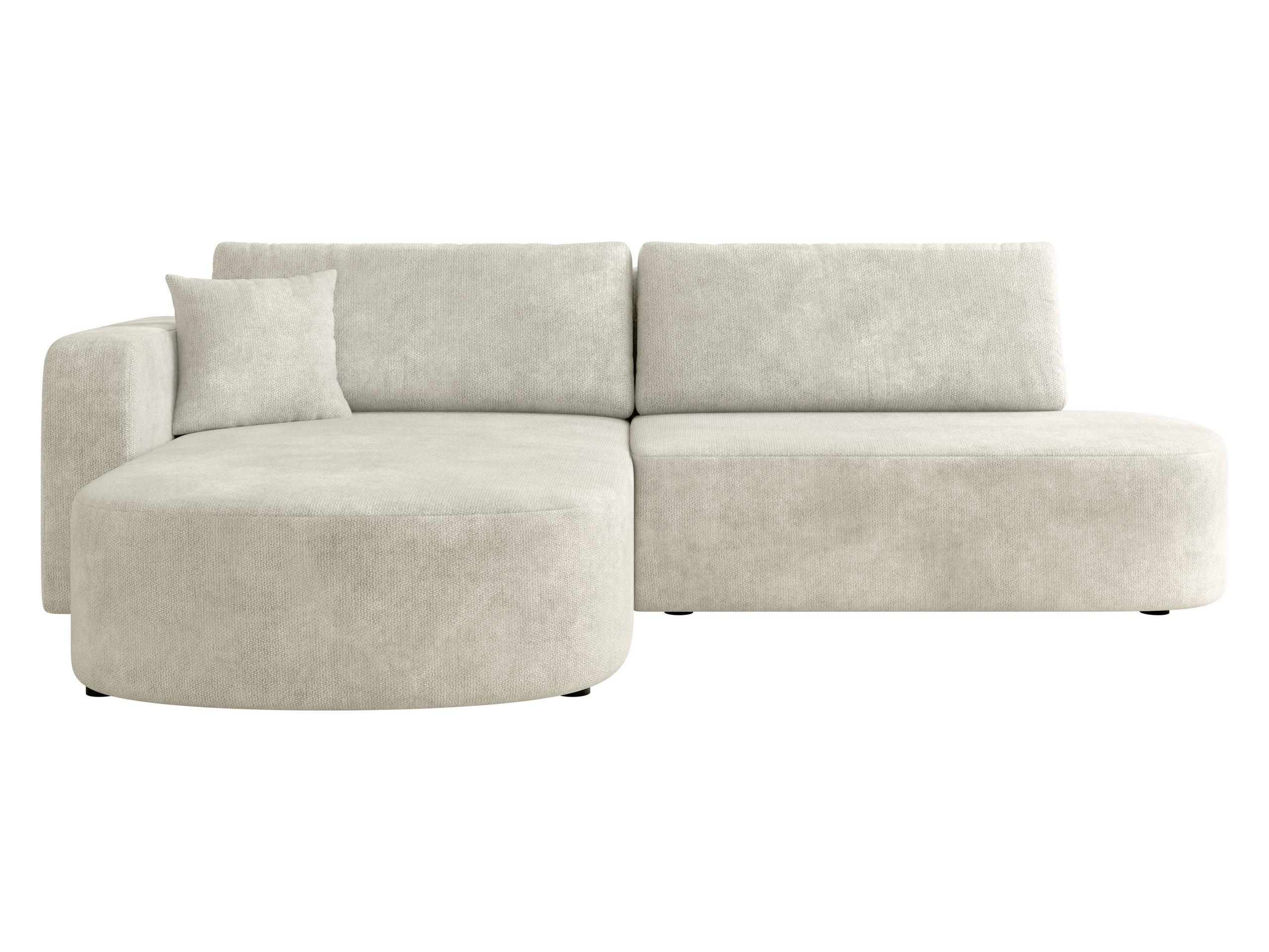 ECKSOFA Zerte, Seite: Links - Beige/Schwarz, Holz/Kunststoff (252/175cm) - MIRJAN24