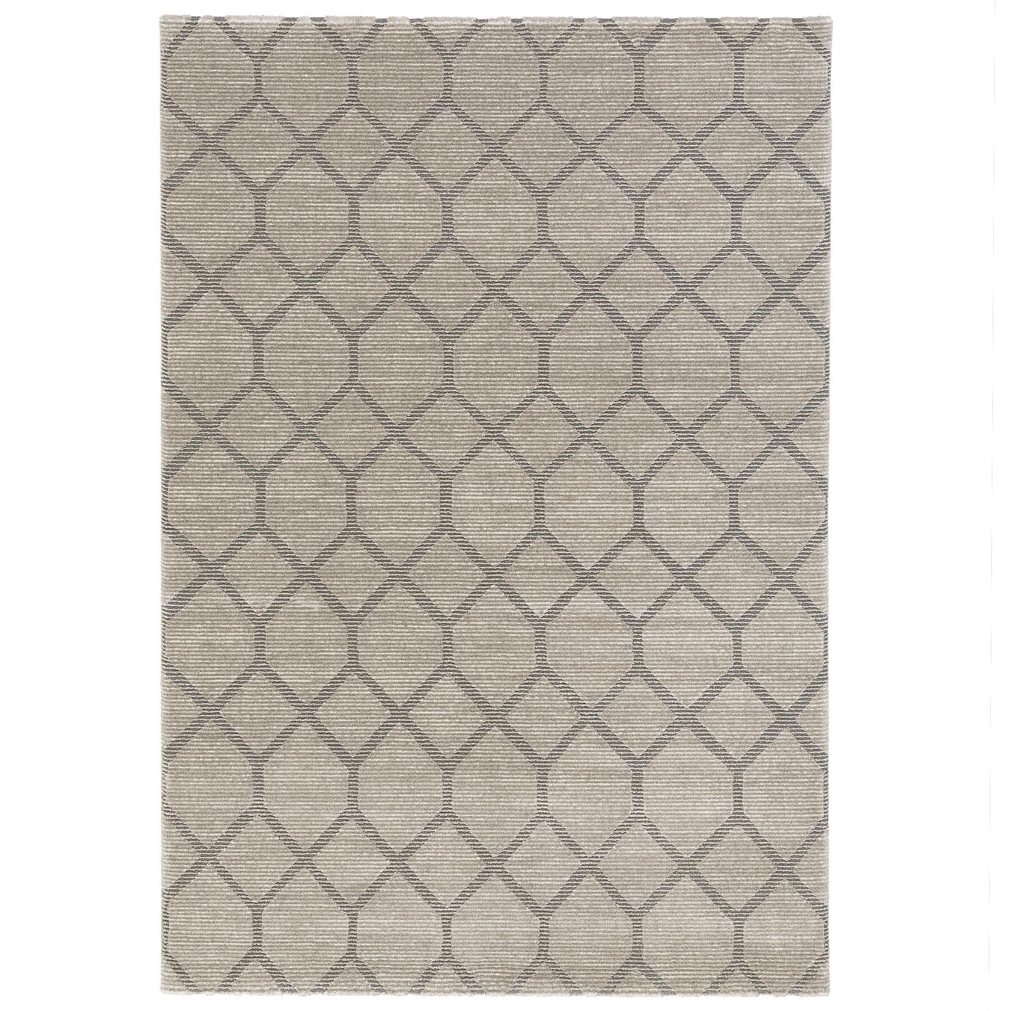 VENEZIA LUXUS DESIGNER TEPPICH RAUTEN - Grau, Textil (200/290cm) - Pergamon