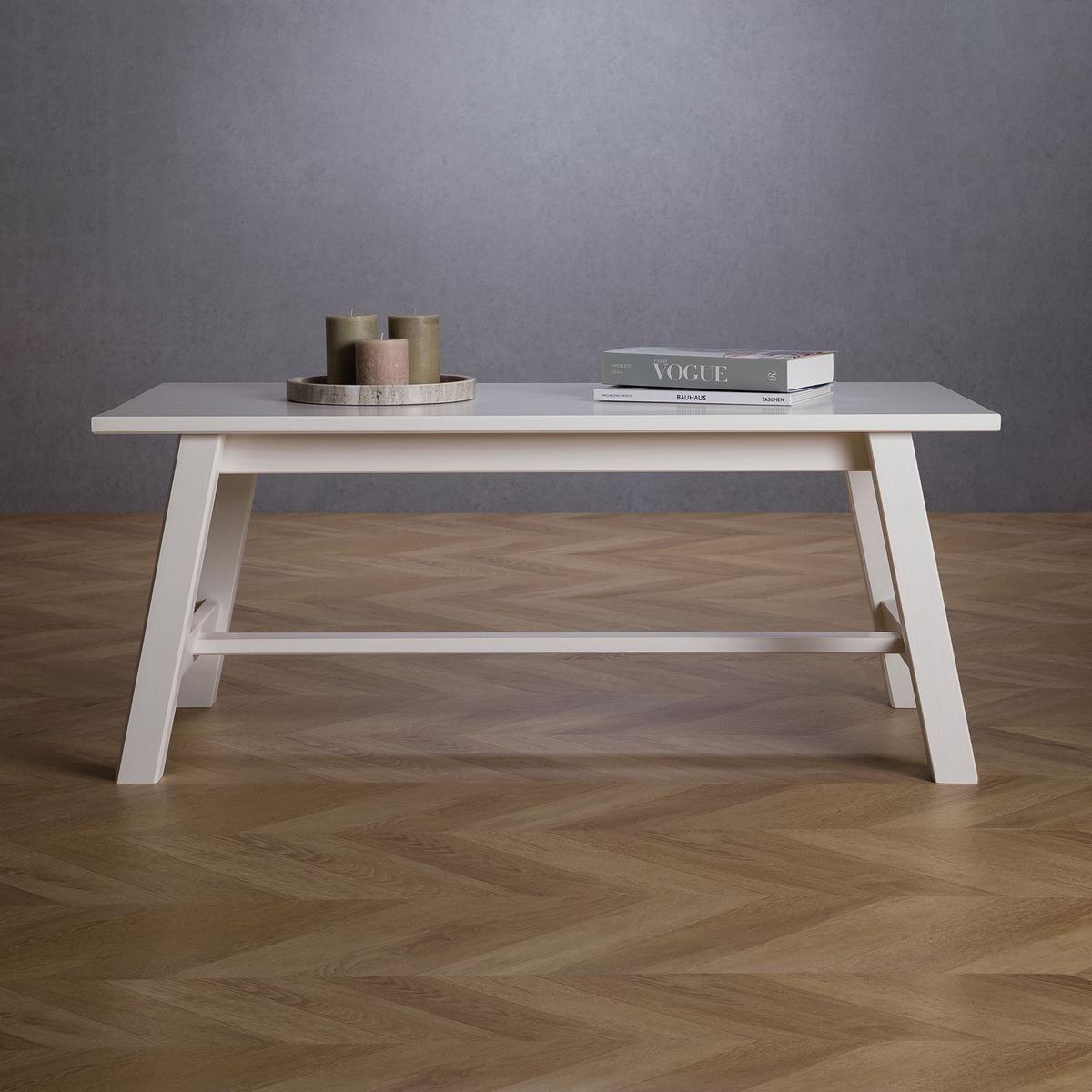 COUCHTISCH LUZERNA - Weiß, Holz (60/110/45cm) - IDIMEX