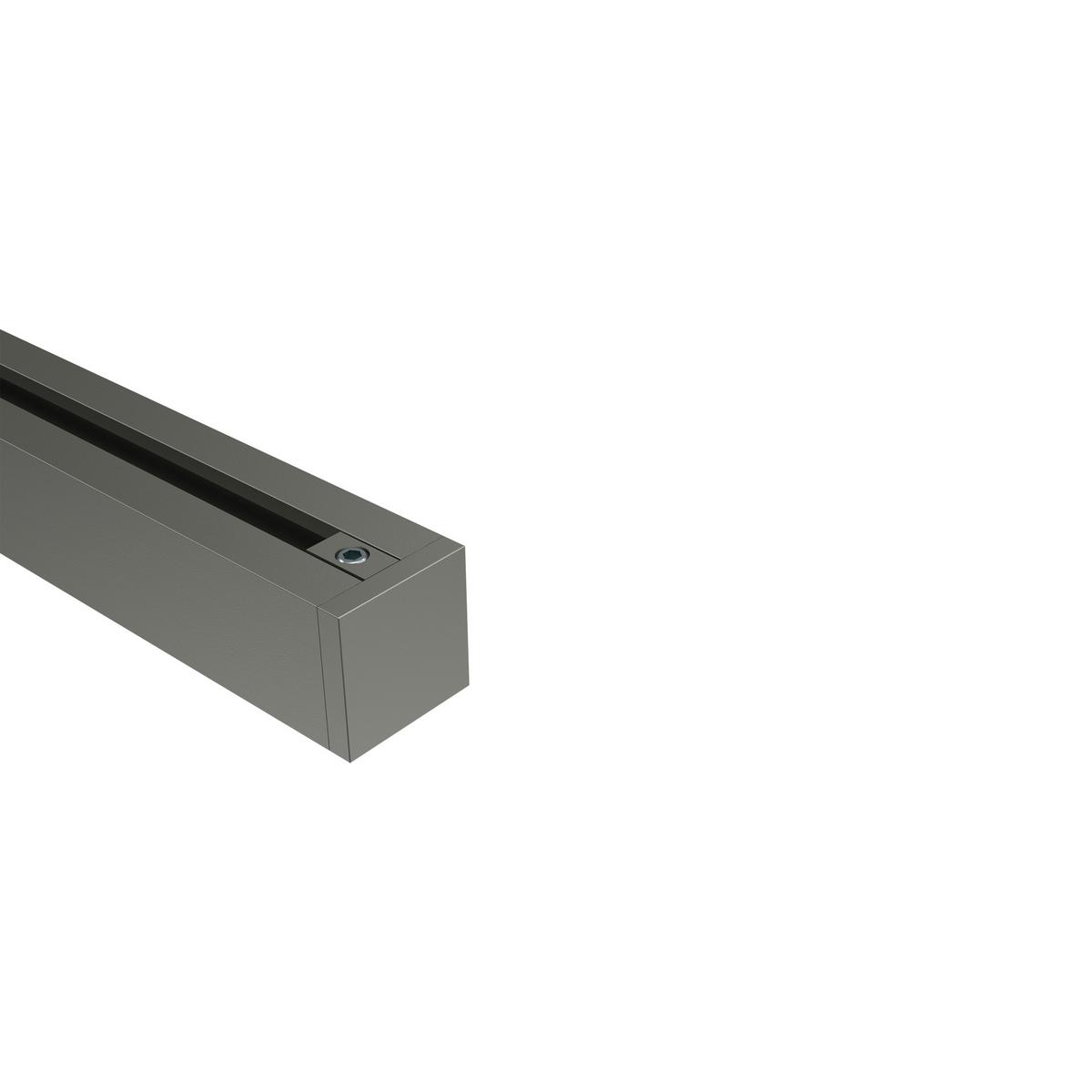 ENDSTÜCKE FÜR GARDINENSTANGEN 20x20 mm, Sono Satin-Silber, Packung 2 Stück - Silberfarben, Metall (1.4/2/2cm) - INTERDECO