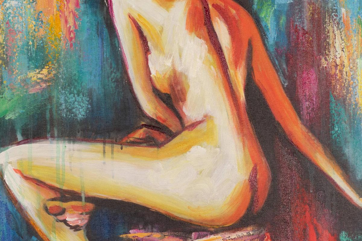 ACRYLBILD HANDGEMALT 60/60 cm - Multicolor, Holz/Textil (60/60cm) - KUNSTLOFT