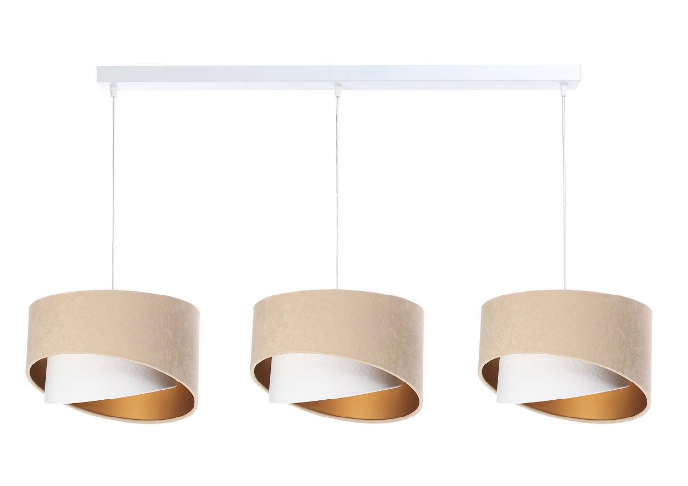 HÄNGELEUCHTE Weiß 30/18 cm - Beige, Kunststoff (30/0.3/18cm) - ONZENO