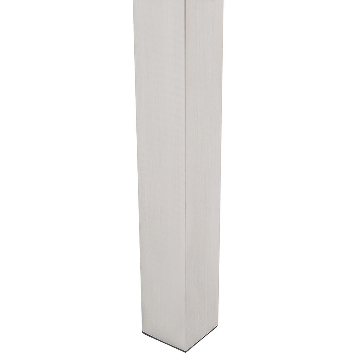 GARTENTISCH Edelstahl/Granit grau poliert 180/90 cm Grosseto - Silberfarben/Grau, Stein (180/90/74cm) - Beliani