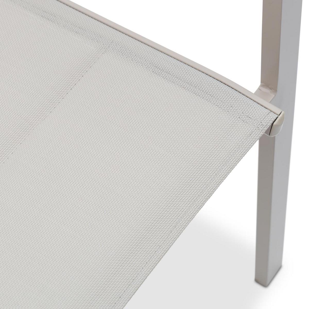 GARTENSTÜHLE TRAPANI 6er-Set champagne - Champagner, Textil (42/91/43cm) - IDIMEX