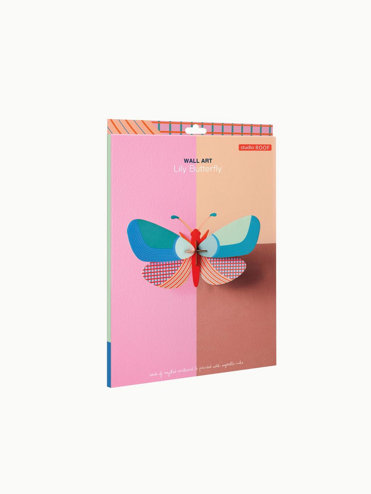 WANDDEKO Geor Schmetterling 9.5/16 cm - Multicolor, Wellpappe (9.5/16/28cm) - Studio Roof