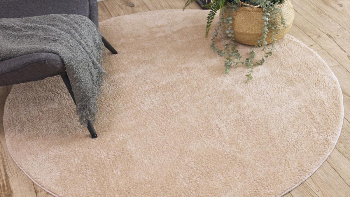 TEPPICH Lindo 200 cm - Beige, Textil (200/200cm) - rugsX