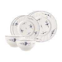 BASIC-SET Vieux Luxembourg weiß-blau 6-tlg. - Blau/Weiß, Keramik (2/2/2cm) - Villeroy & Boch