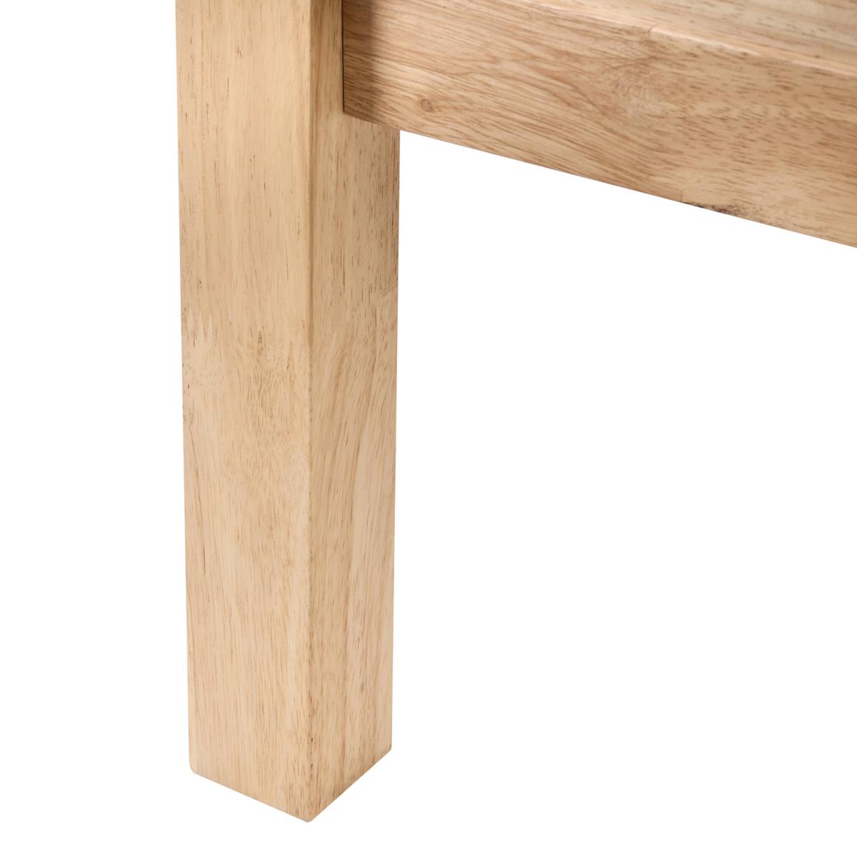 HIMMELBETT 180/200 cm Hellbraun Hauterives - Hellbraun, Holz (180/200cm) - Beliani