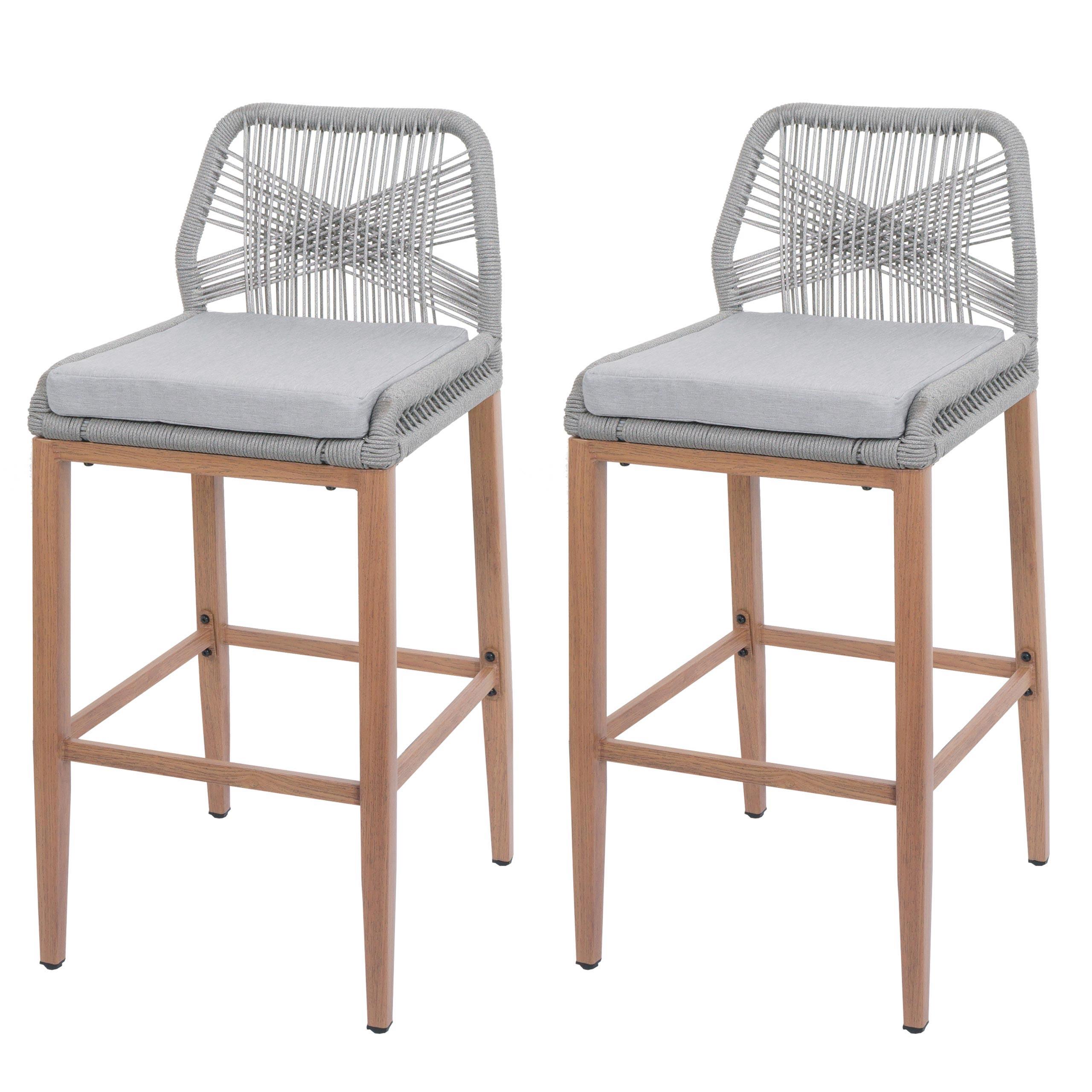 BARHOCKER Hellgrau - Hellgrau, Metall (45/101/50cm) - MCW