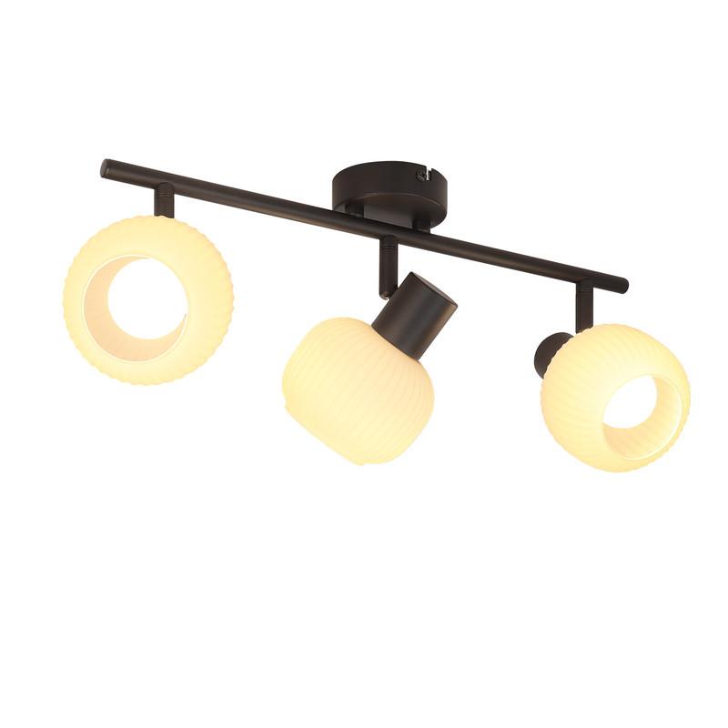 DECKENSTRAHLER Lerner 3-flammig 42.5/10/16.5cm - Schwarz, Metall (42.5/10/16.5cm) - Nettlife