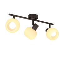 DECKENSTRAHLER Lerner 3-flammig 42.5/10/16.5cm - Schwarz, Metall (42.5/10/16.5cm) - Nettlife