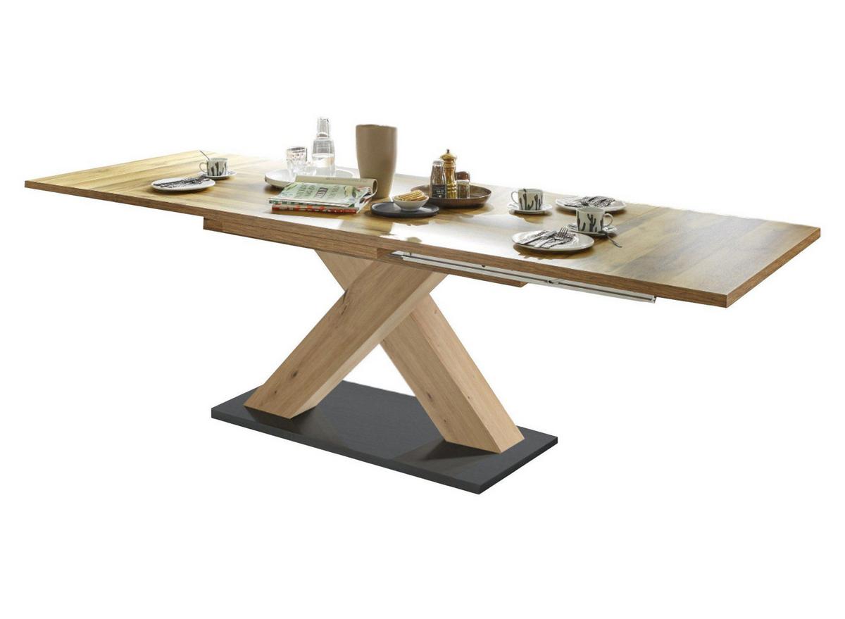 ESSTISCH ausziehbar Elene 180x90x76 Asteiche/Plankeneiche - Alteiche, Holzwerkstoff (180/90/76cm) - 58aufmkessel