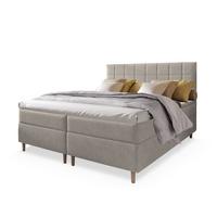 BOXBETT IBIZA 160x200 cm mit Matratze und Topper - Beige - Beige, Holz (160/200cm) - MASSENO