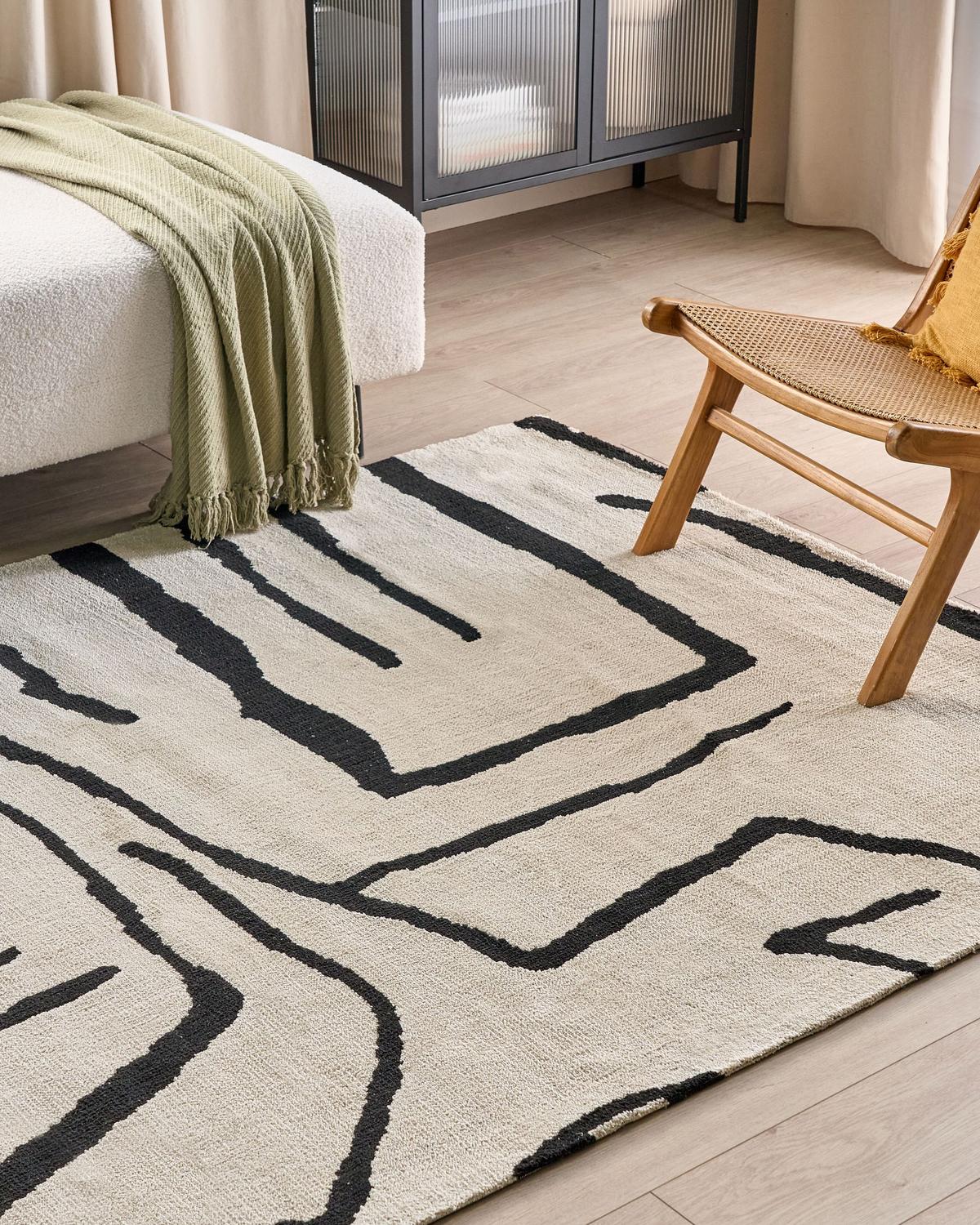 TEPPICH Hellbeige 160/230 cm Kolpur - Beige, Textil (160/230cm) - Beliani