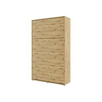 SCHRANKBETT Bed-Concept BC-02 120x200 mit zwei LED-Lampe - Eiche Artisan/Grau, Holz/Holzwerkstoff (120/200cm) - MIRJAN24