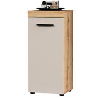 KOMMODE Kaschmir, Evoke Eiche 36 x 81 cm, Badschrank in modernem Design - Kaschmir/Eichefarben, Holzwerkstoff/Kunststoff (36/81/31cm) - Top.Furn