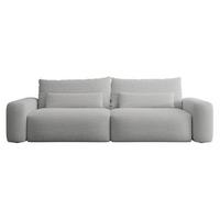 SCHLAFSOFA Carnos Grau Chenille - Schwarz/Grau, Kunststoff/Textil (257/82/105cm) - Selsey