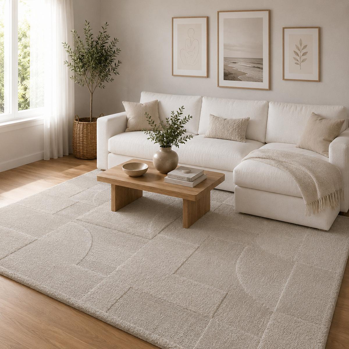 DESIGNER TEPPICH NOSY MODERN - Creme, Textil (200/290cm) - Pergamon