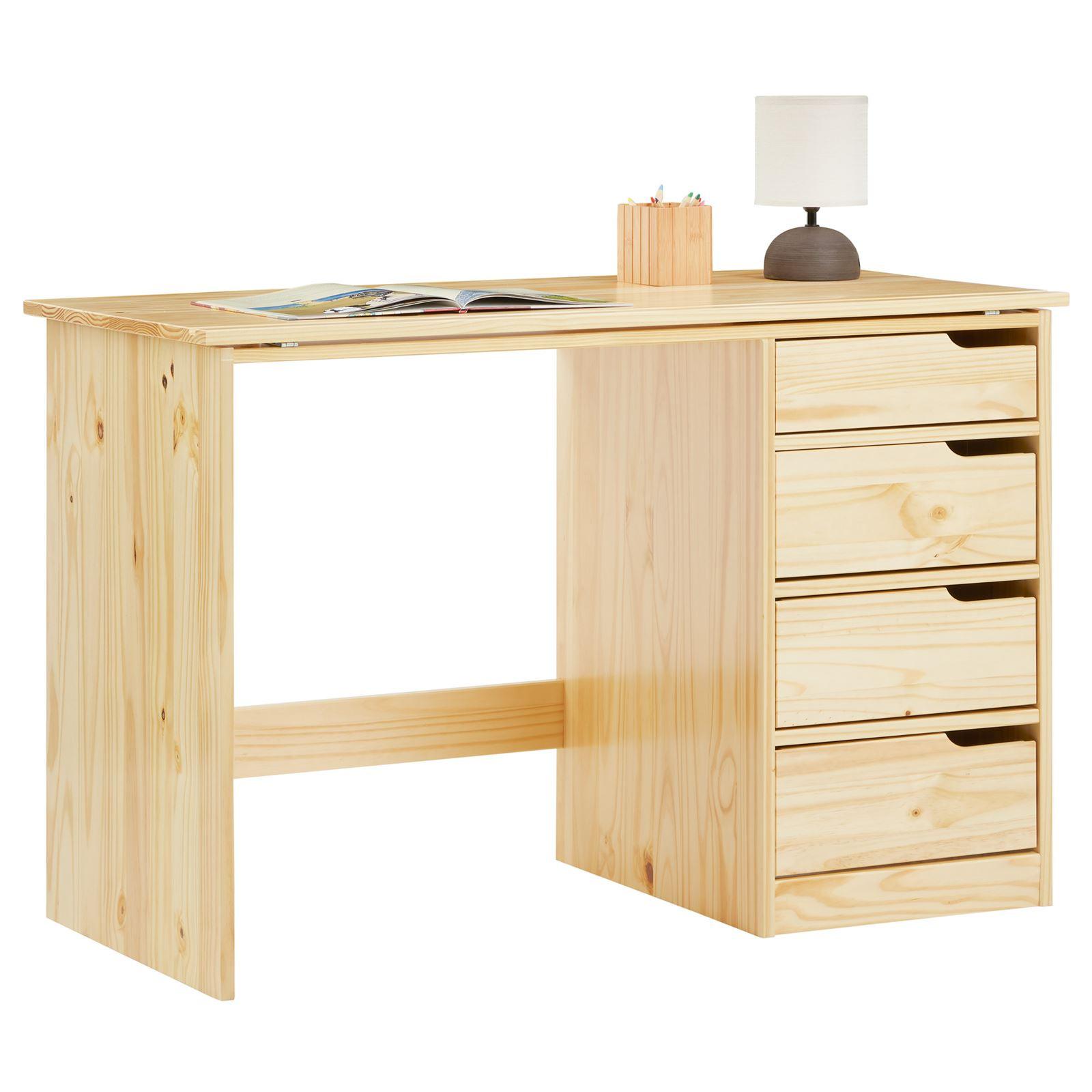 KINDERSCHREIBTISCH EMMA natur - Naturfarben, Holz (114/76/55cm) - IDIMEX