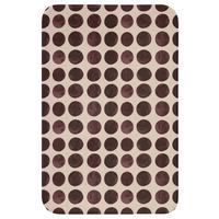 WC-VORLEGER Polka dots - Muster - Braun WC Teppich 40x60 cm - Bordeaux, Textil (40/1cm) - OnlyWow