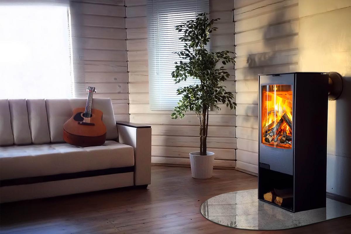GLASPLATTE für Kamin 100x100 cm - Grau, Glas (100/100/0.4cm) - TULUP