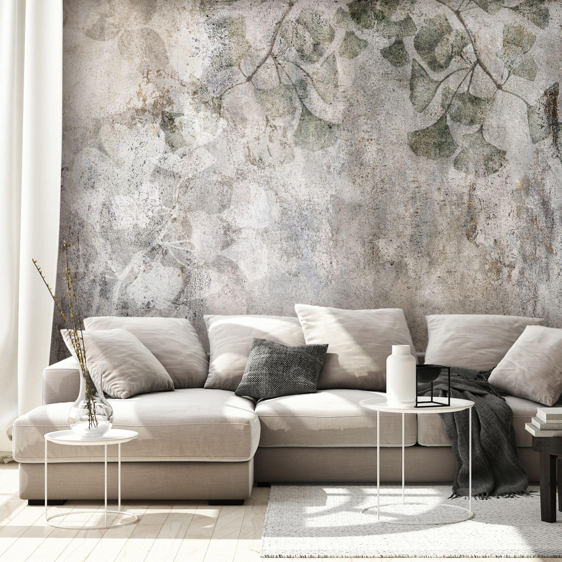SELBSTKLEBENDE FOTOTAPETE 441/315 cm - Beige/Grau, Kunststoff/Textil (441/1cm) - KUNSTLOFT