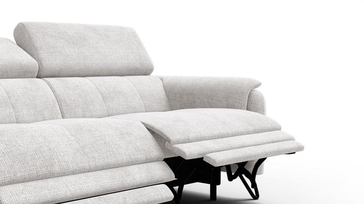 RELAXSOFA RODEN 3-Sitzer, creme - Creme, Holz/Textil (194/82/103cm) - Wozimo