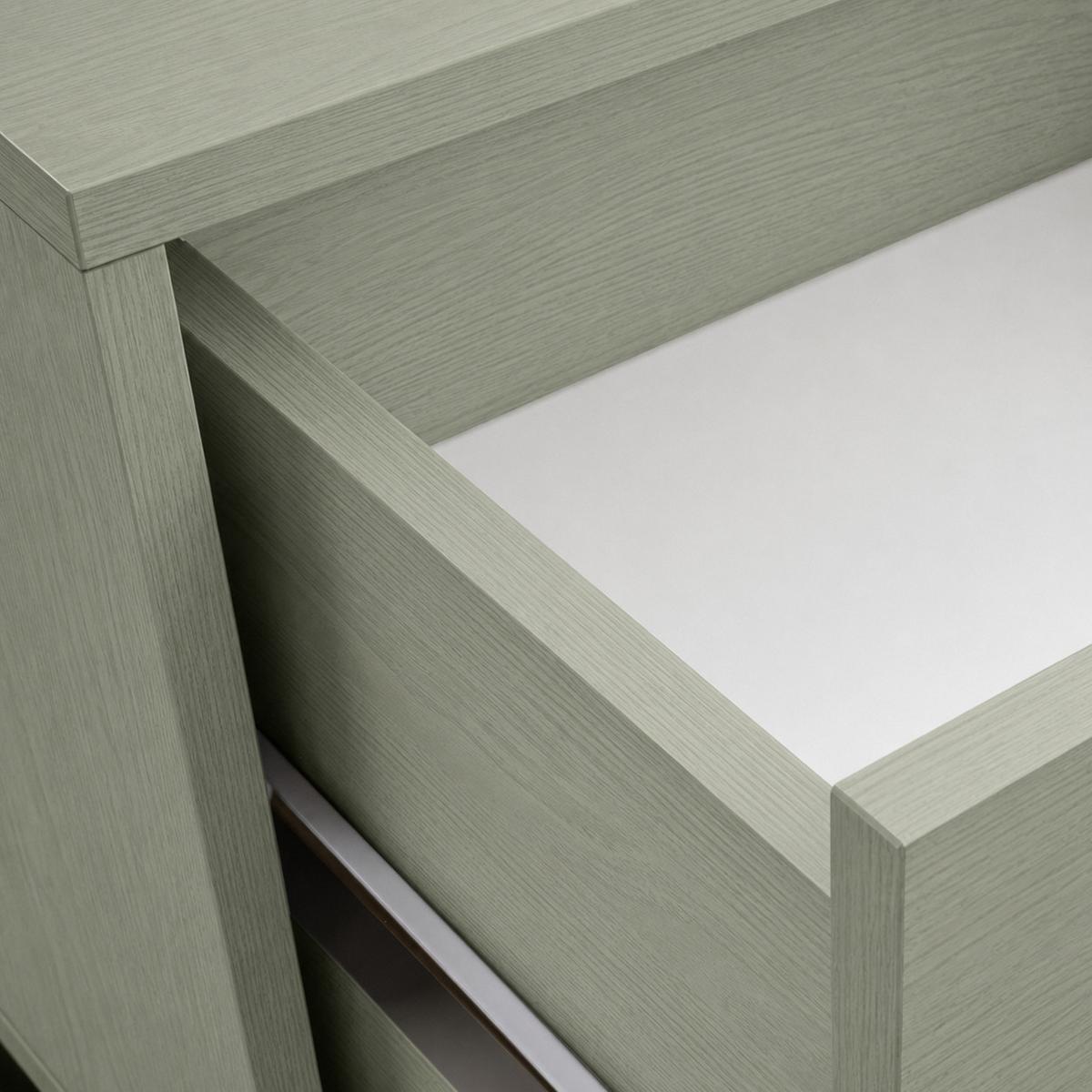 NACHTTISCH Giana mit 2 Schubladen, 43 cm, Eukalyptusfarbe - Eukalyptusholzfarben, Holzwerkstoff (43/48.5/34cm) - Beautysofa