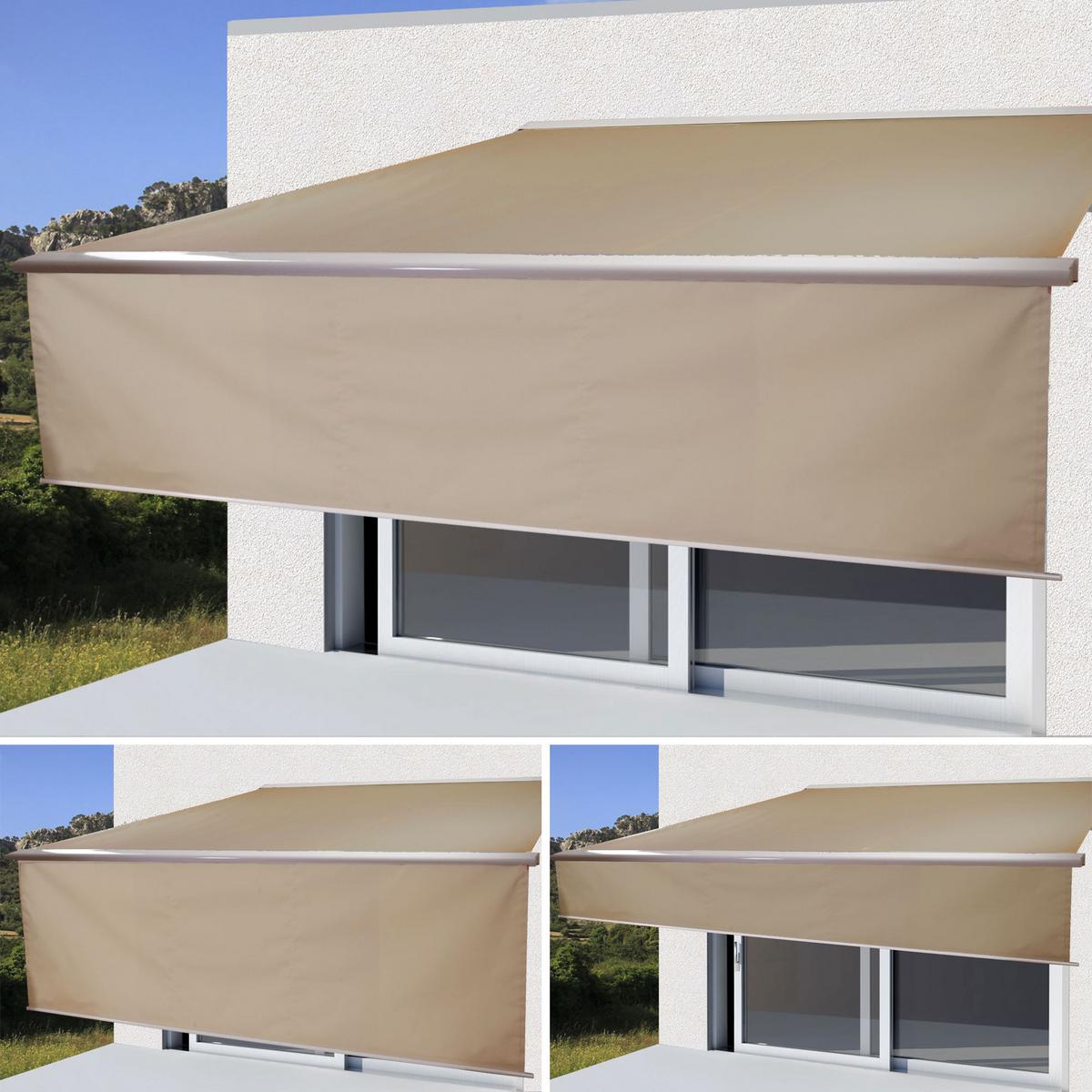 KASSETTEN-MARKISE VOLANT AUSFAHRBAR Beige - Beige, Textil (400/15/300cm) - MCW